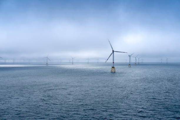 istock Offshore windfarm in the north sea 1201827273
