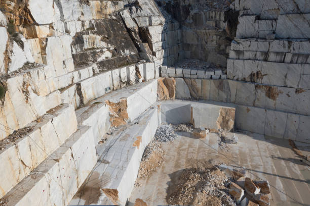 istock Site for the extraction of marble in Tuscany 1201830644