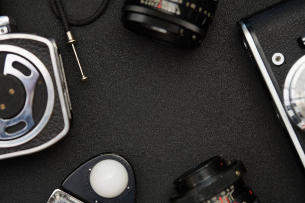 istock Flat lay photography equipment 1201834079