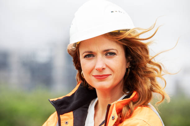 Female petrochemical inspector
