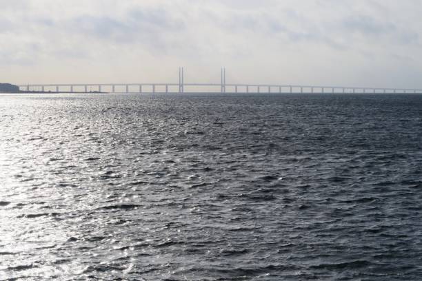 istock The Oresundbridge seen as Silhouette 1201839345