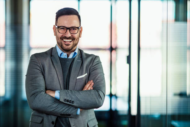 istock Portrait of a smiling businessman. 1201843349