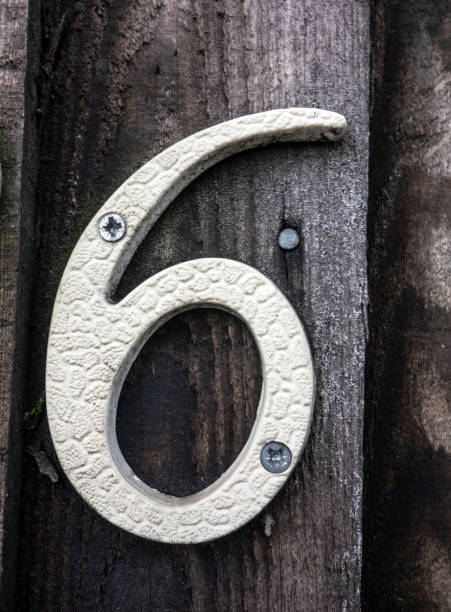 istock Written Wording in Distressed State Typography Found Number 6 1201855861
