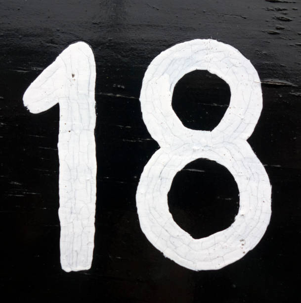 istock Written Wording in Distressed State Typography Found Number 18 1201855944