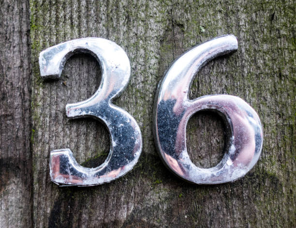 istock Written Wording in Distressed State Typography Found Number 36 1201855968