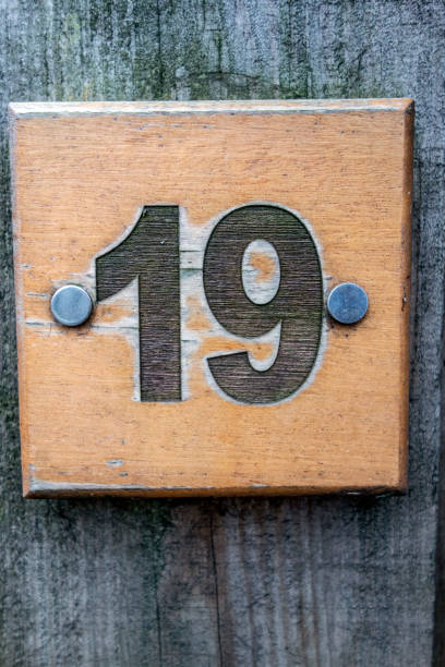 istock Written Wording in Distressed State Typography Found Number 19 1201855970