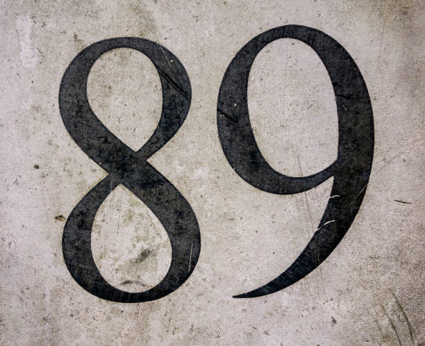 istock Written Wording in Distressed State Typography Found Number 89 1201856513