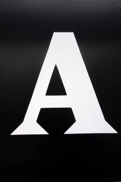 istock Written Wording in Distressed State Typography Found Letter A 1201856559