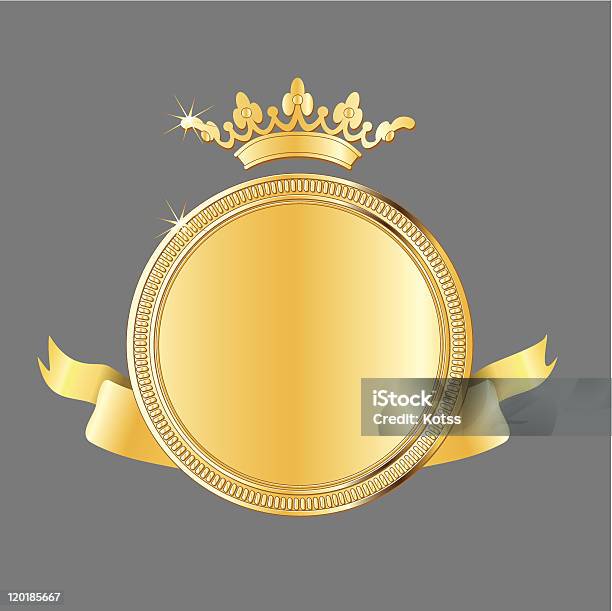 Gold Award Medal Stock Illustration - Download Image Now - Gold Medal, Badge, Achievement