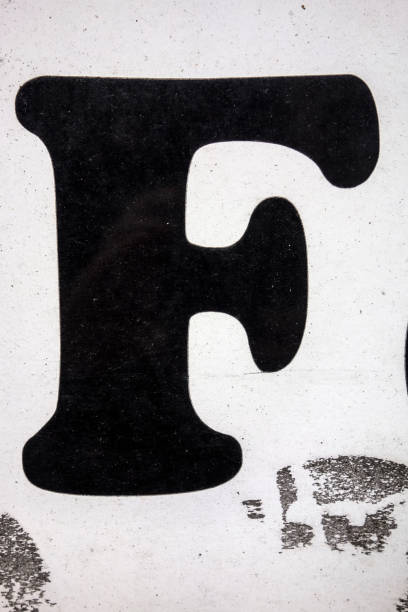 istock Written Wording in Distressed State Typography Found Letter F 1201856903
