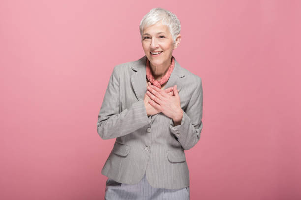 istock Senior businesswoman smiling 1201857010