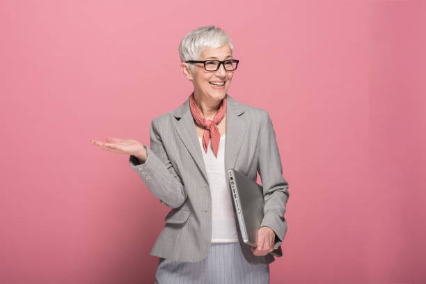 istock Authoritative senior businesswoman 1201857357