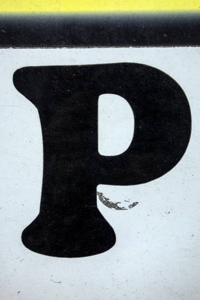 istock Written Wording in Distressed State Typography Found Letter P 1201859669