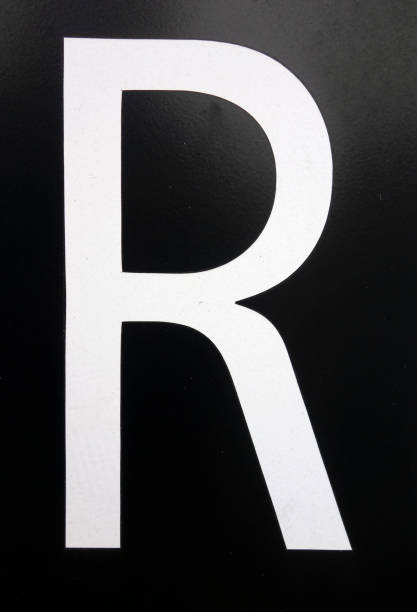istock Written Wording in Distressed State Typography Found Letter R 1201859670
