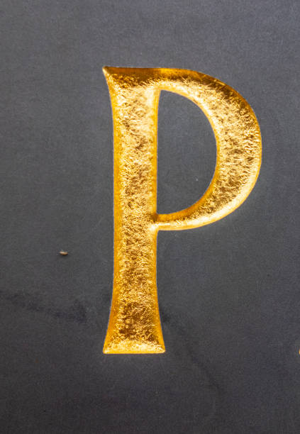 istock Written Wording in Distressed State Typography Found Letter P 1201859699