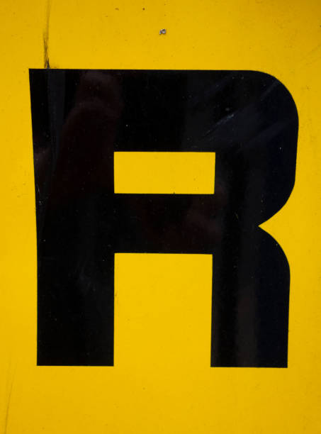 istock Written Wording in Distressed State Typography Found Letter R 1201859701