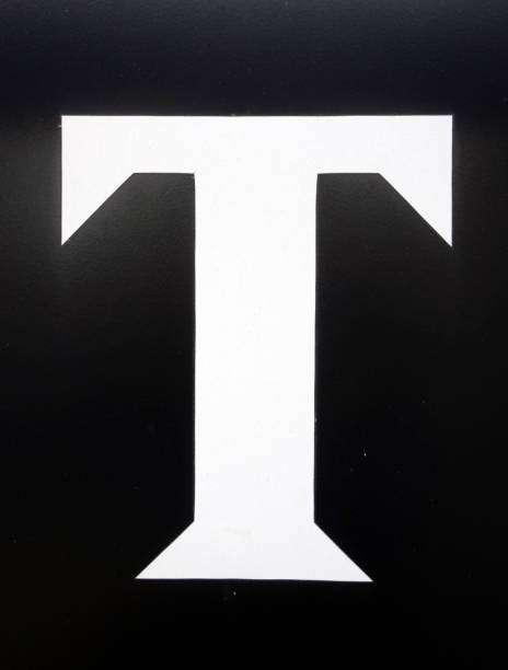 istock Written Wording in Distressed State Typography Found Letter T 1201859876