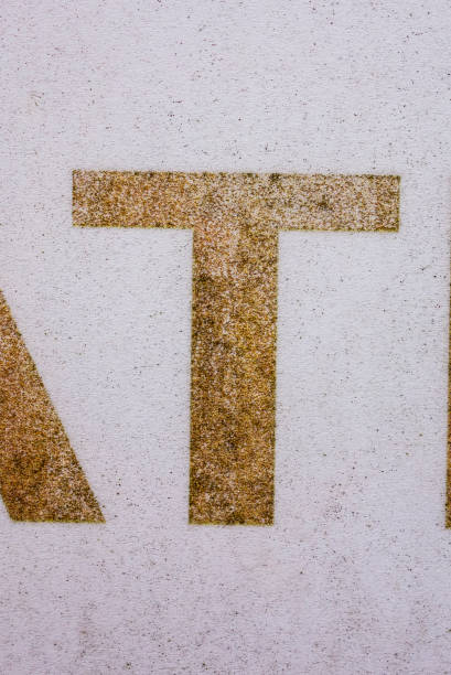 istock Written Wording in Distressed State Typography Found Letter T 1201859912
