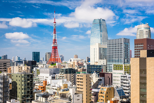 Paisaje urbano de Tokio y Japón desde el distrito de Toranomon photo