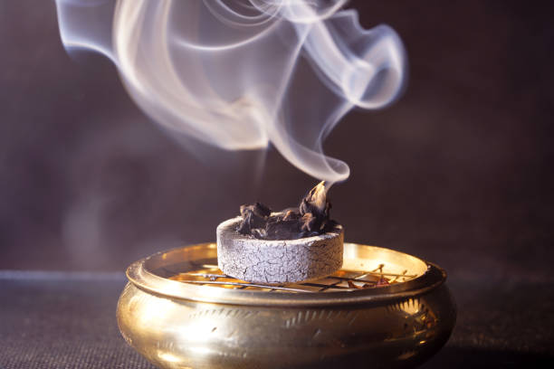 istock Smoke flashed with colorful foils and photographed in the studio 1201873121