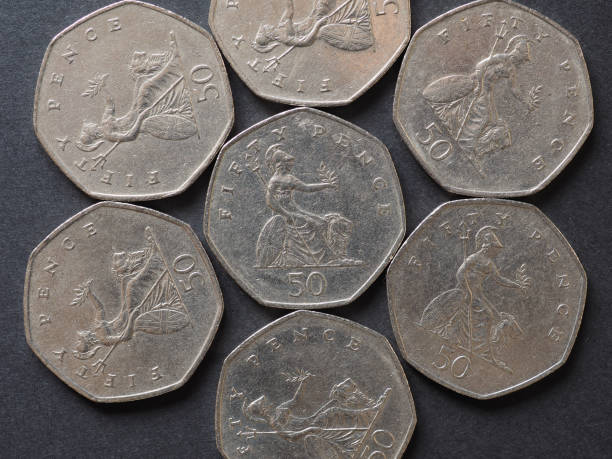 istock 50 pence coin, United Kingdom 1201878402