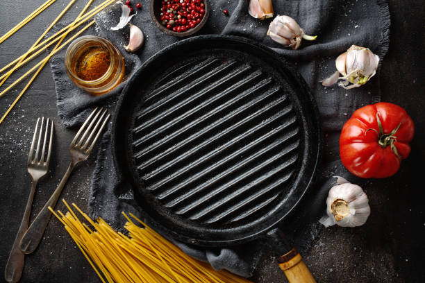 istock Ingredients for cooking italian kitchen 1201880000