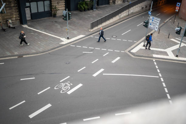 istock Pedestrians on city street 1201882127