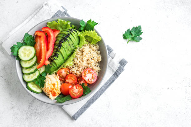 istock Healthy vegan lunch bowl 1201887396