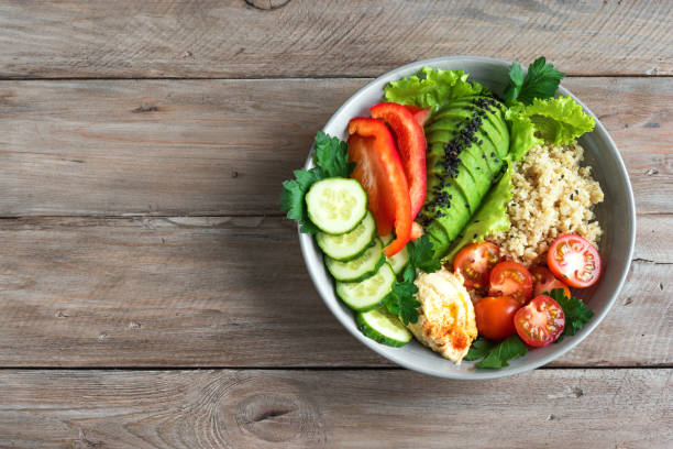 istock Healthy vegan lunch bowl 1201887423