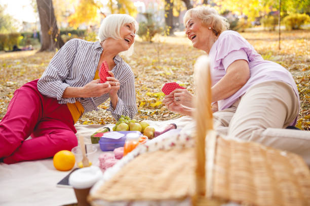istock Old friends having fun spending time together 1201892272