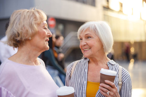 istock Old friends having a heart to heart talk 1201892565