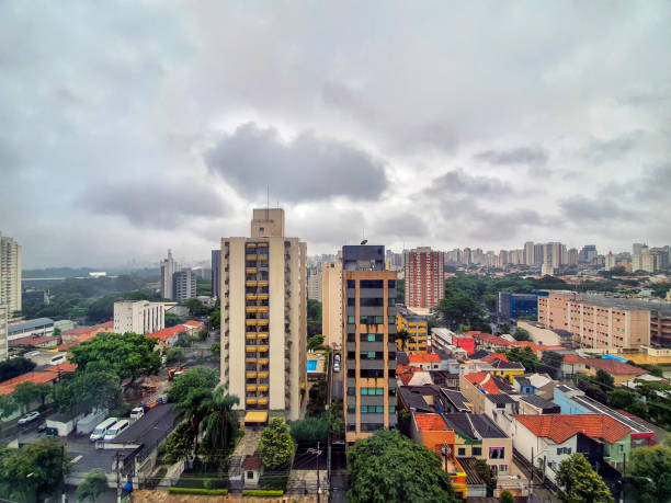istock Sao Paulo skyline under overcast day. 1201898498