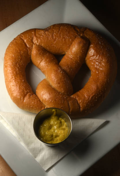 istock Pretzel with Mustard Above 1201900182