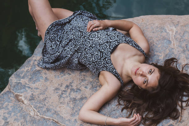 istock Serene Woman at Oasis 1201902069