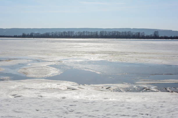 istock The gathering of ice from the river in early spring 1201905845