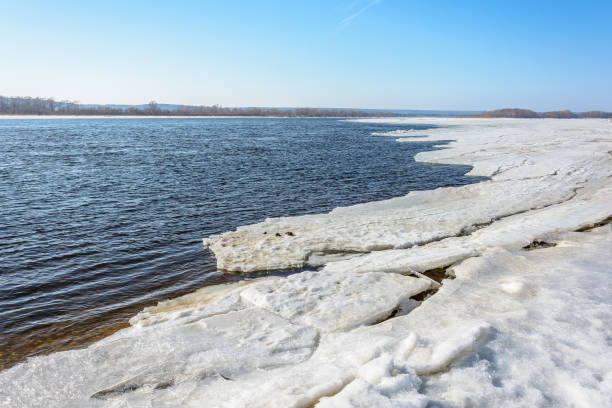 istock The gathering of ice from the river in early spring 1201905895