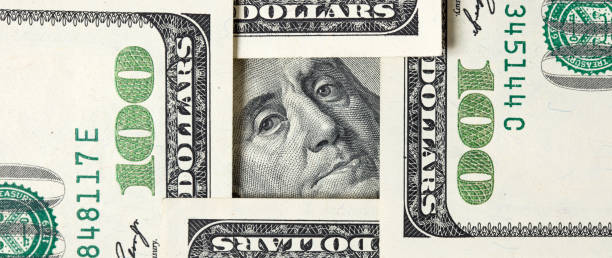 istock Square made of $100 bills with Benjamin Franklin inside 1201917583