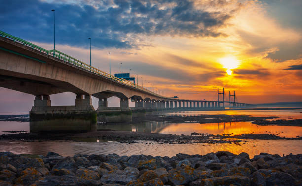 istock Prince Of Wales bridge at sunset 1201918710