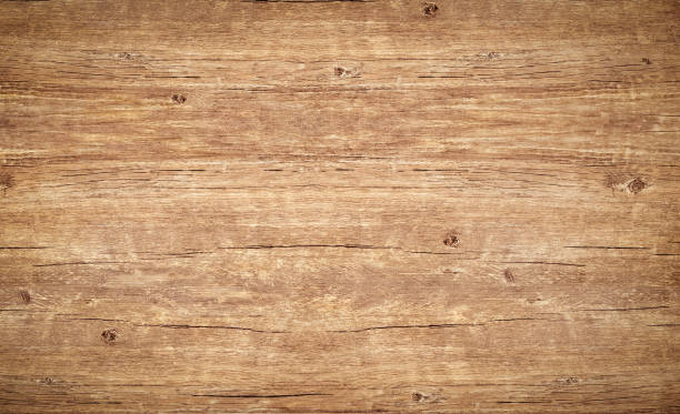 fondo de textura de madera. vista superior de la mesa de madera vintage con grietas. superficie marrón claro de madera anudada vieja con color natural, textura y patrón. - knotted wood plank wall abstract texture fotografías e imágenes de stock