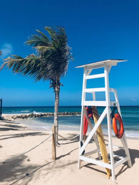 istock Lifeguard shack on Jamaican Coast 1201924702