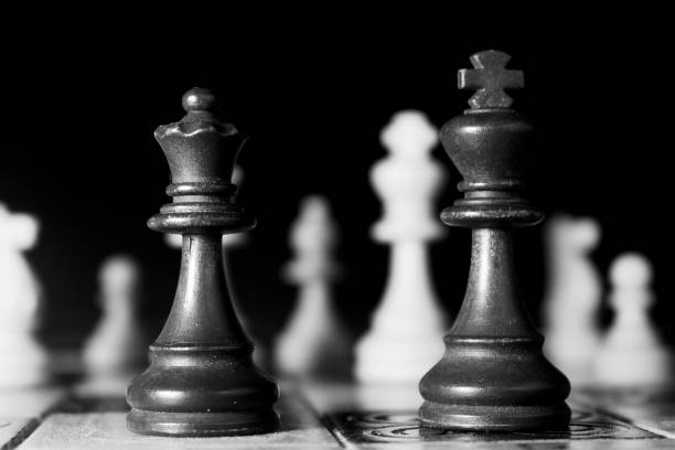 istock Chess photographed on a chessboard 1201929707