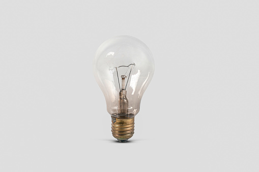 Old light bulb (Idea and brainstorming concept)