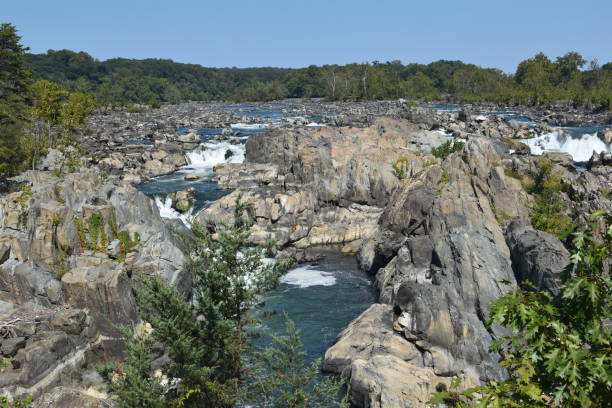 istock Great Falls in sunny day, VA 1201934444
