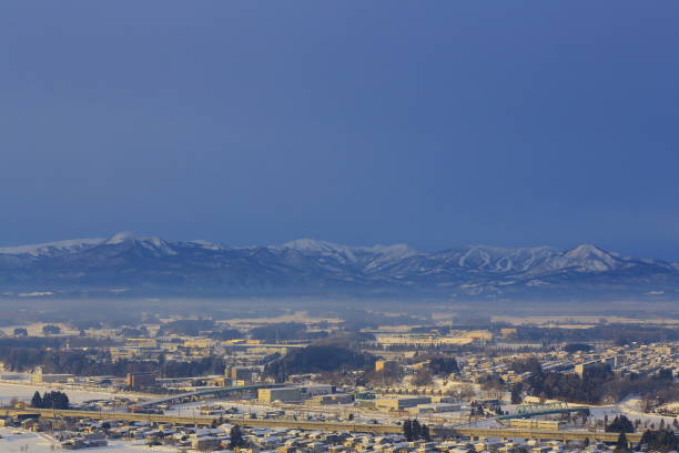 istock Iwate Prefecture Winter Morning Scenery 1201935550