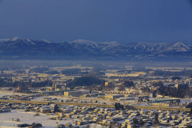 istock Iwate Prefecture Winter Morning Scenery 1201935552
