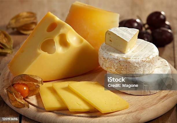 Various Types Of Cheese Stock Photo - Download Image Now - Brie, Camembert, Cheese