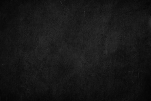 istock Blank front Real black chalkboard background texture in college concept for back to school kid wallpaper for create white chalk text draw graphic. Empty old back wall education blackboard. 1201937234