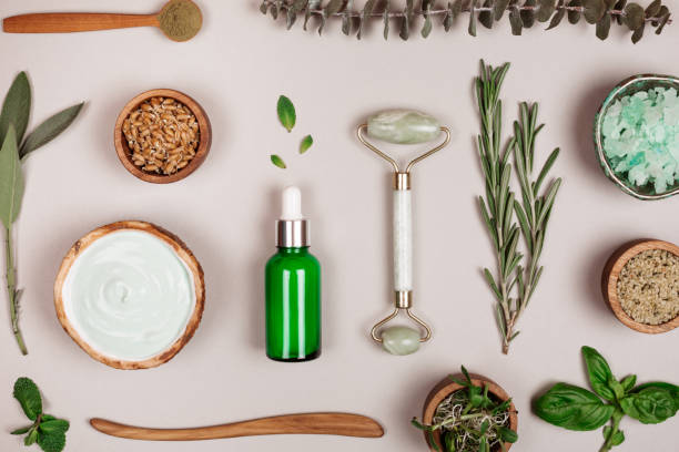 istock Cosmetics accessories and ingredients 1201937786