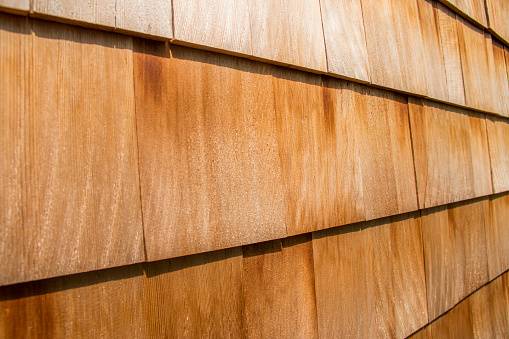 a picture of a Wooden clapboard on the side of a house