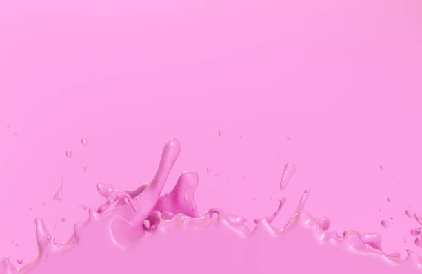 istock milk splash strawberry milkshake brown liquid 3D illustration 1201946729